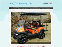 Tablet Screenshot of golfcarsolutions.com